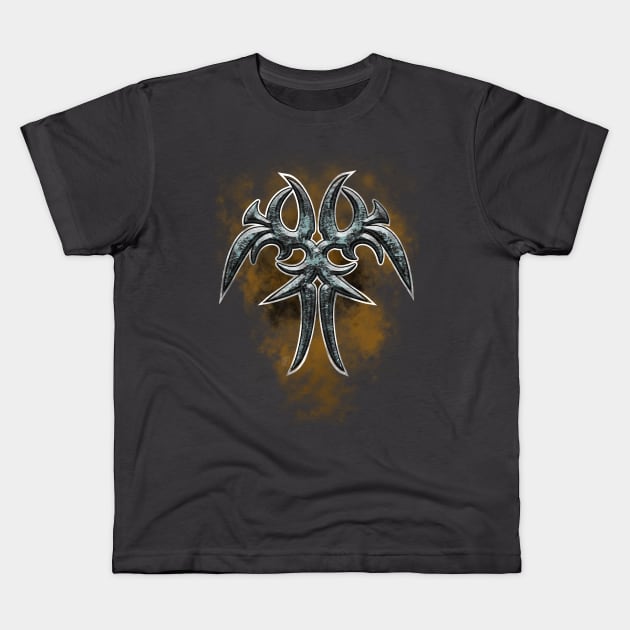 Tribal Blade Kids T-Shirt by justas_vebra